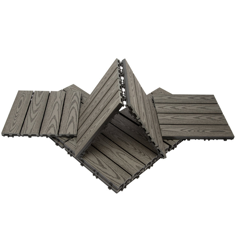 Famobay 12" X 12" Composite Interlocking Deck Tiles & Reviews Wayfair